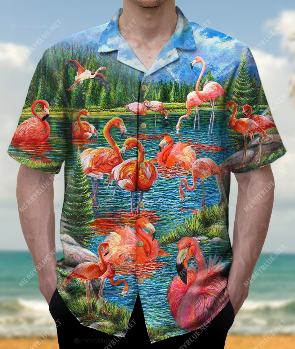 Flamingos Find Me Where The Wild Things Are Unisex Hawaii Shirt Ha21984