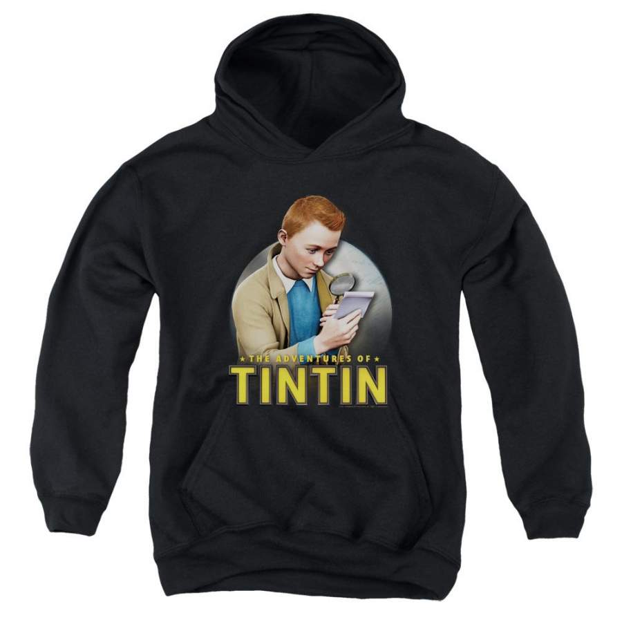 The Adventures of Tintin Looking For Answers Youth Hoodie (Ages 8-12)