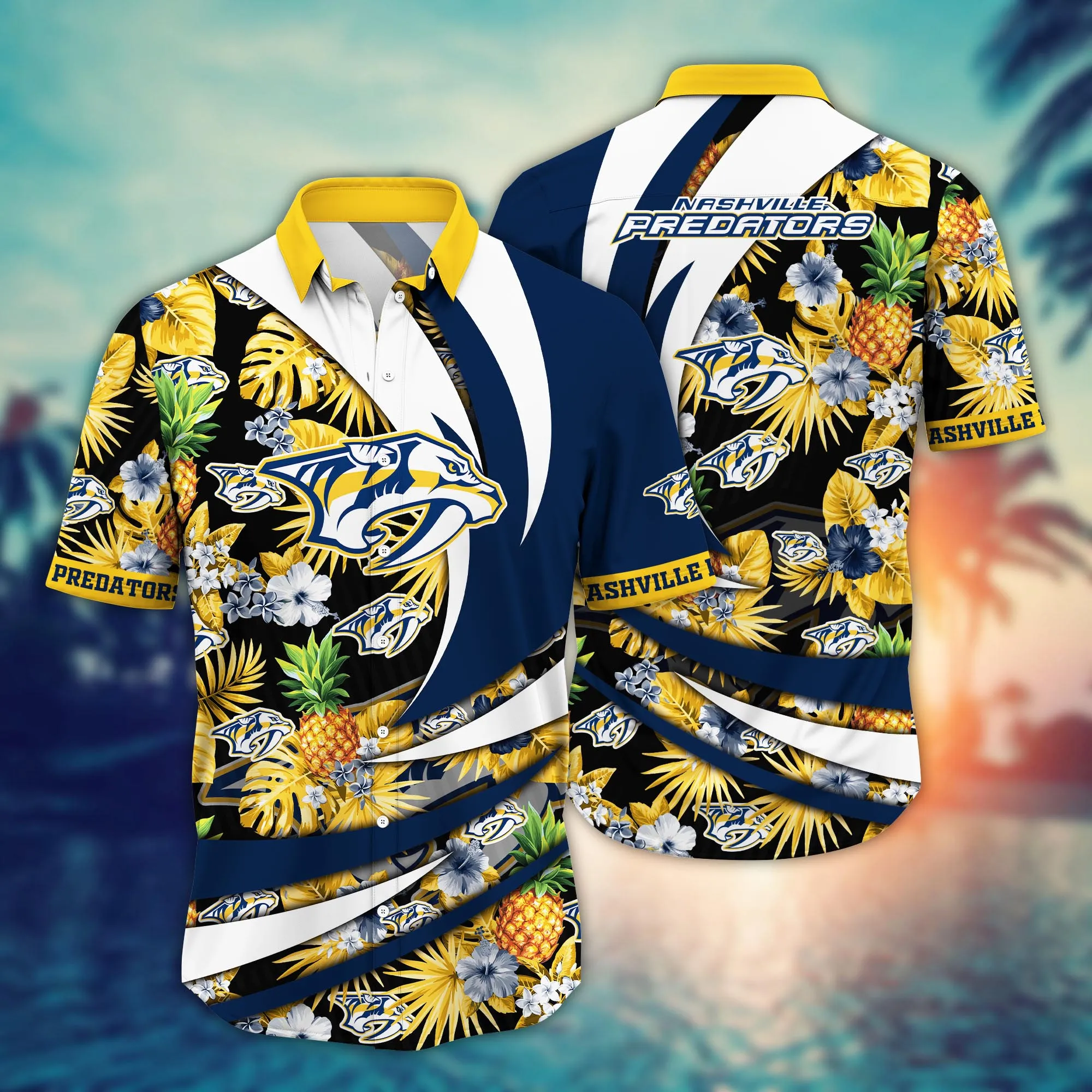 Nashville Predators Nhl Hawaiian Shirt Ice Cream Season Aloha Shirt