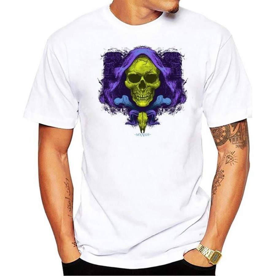 Skeletor T shirt men t shirt fashion t-shirt O Neck white TShirt For male Top Tees