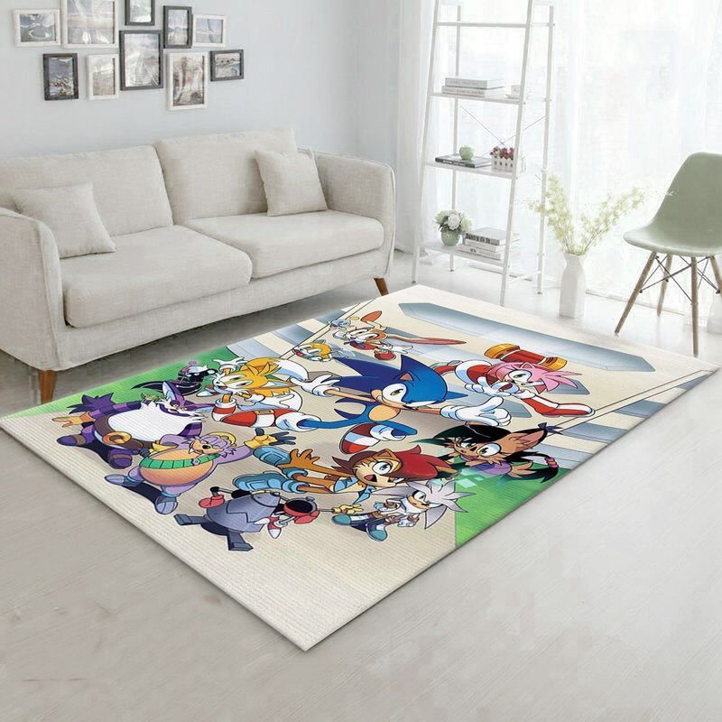 Sonic The Hedgehog Variant Cover Movie Area Rug Living Room Rug Home Decor Floor Decor