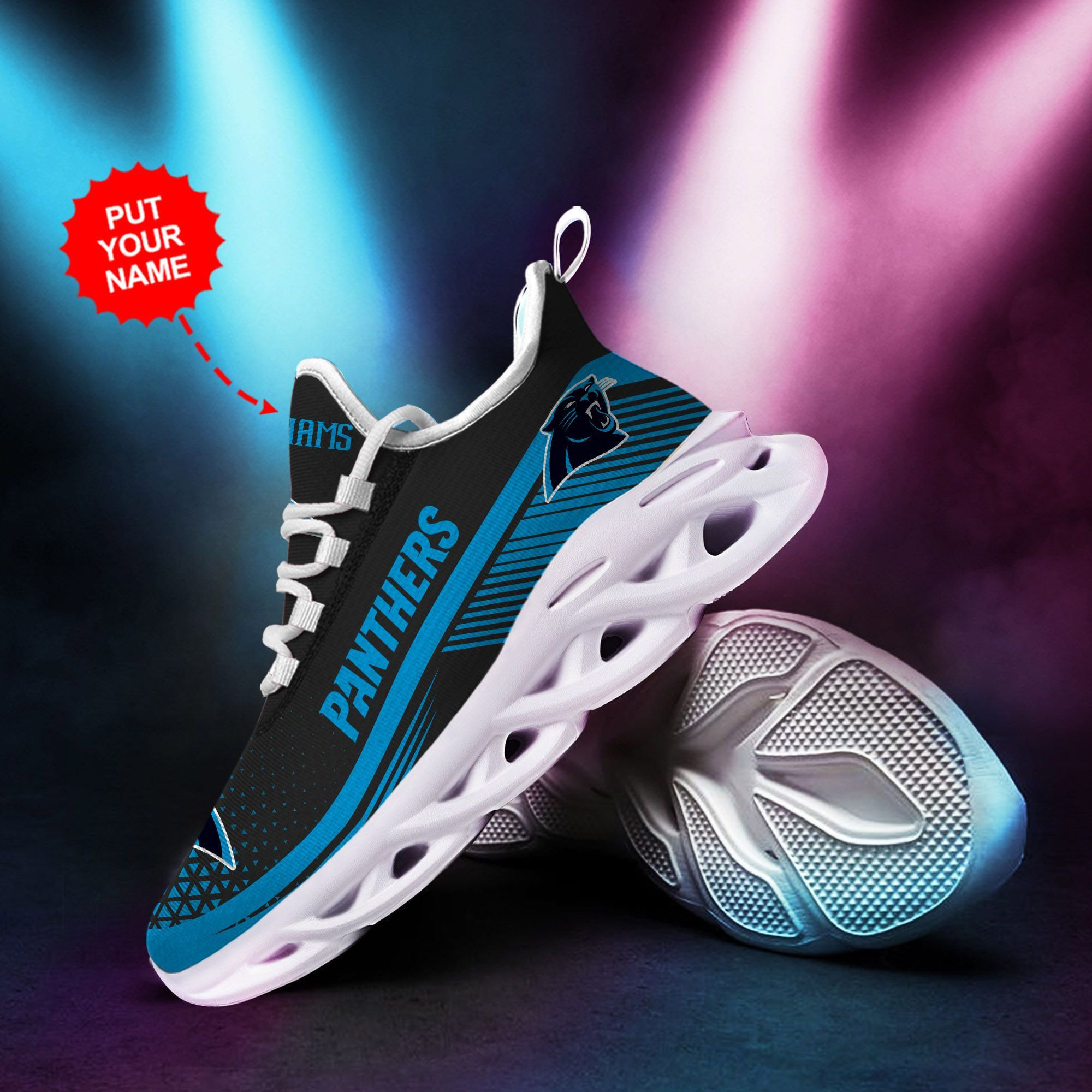 Carolina Panthers Custom Personalized Max Soul Sneakers Running Sports Shoes For Men Women