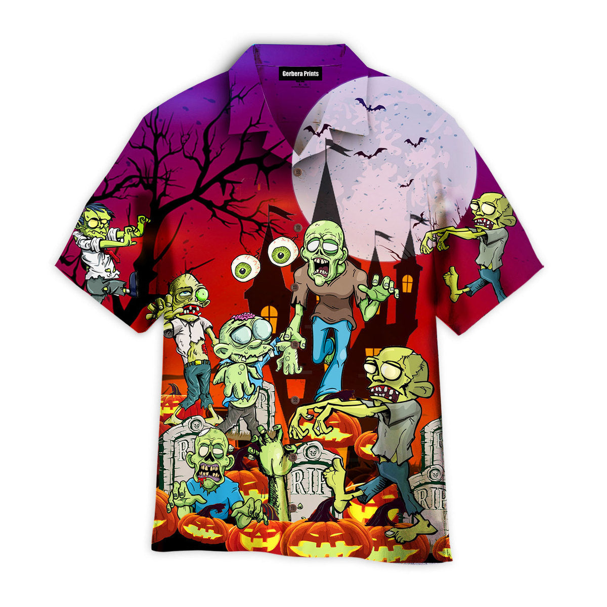 Zombies Just Wanna Have Fun  Aloha Hawaiian Shirts For Men & For Women | Wt9594