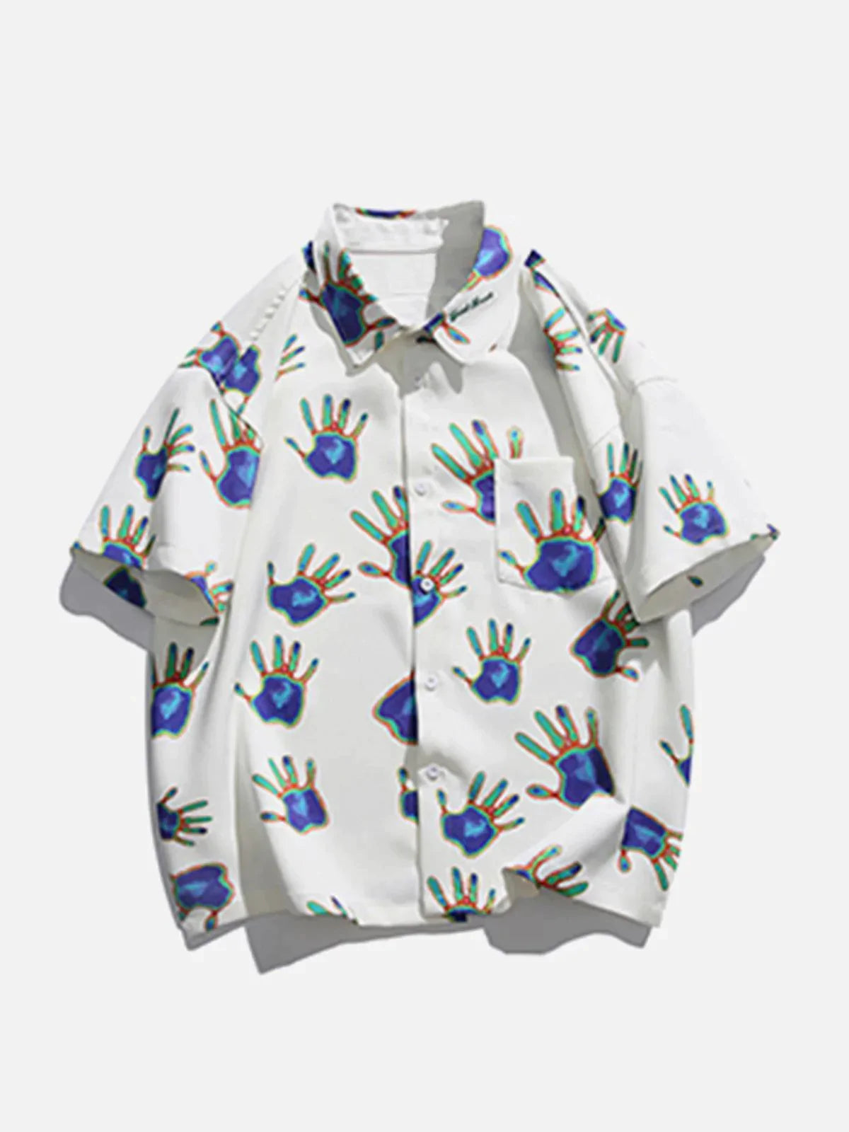 Talishko™ – Gradient Hands Print Short Sleeve Shirts