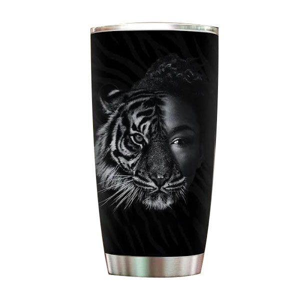 A Tiger Doesn’T Lose Sleep Over The Opinion Of A Sheep Stainless Steel Skinny Tumbler Bulk, Double Wall Vacuum Slim Water Tumbler Cup With Lid, Reusable Metal Travel Coffee Mug