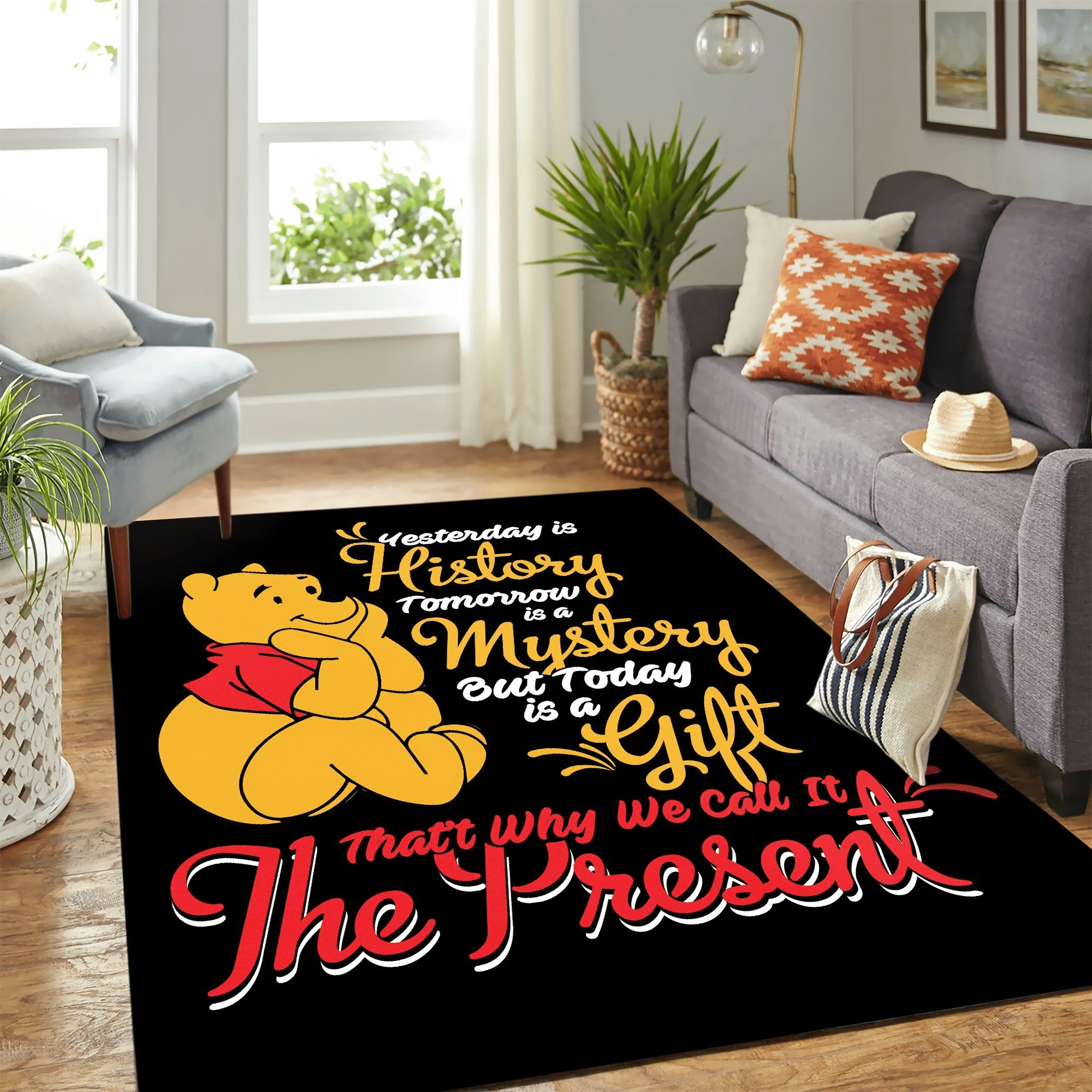 Pooh Gift Carpet Floor Area Rug Chrismas Gift