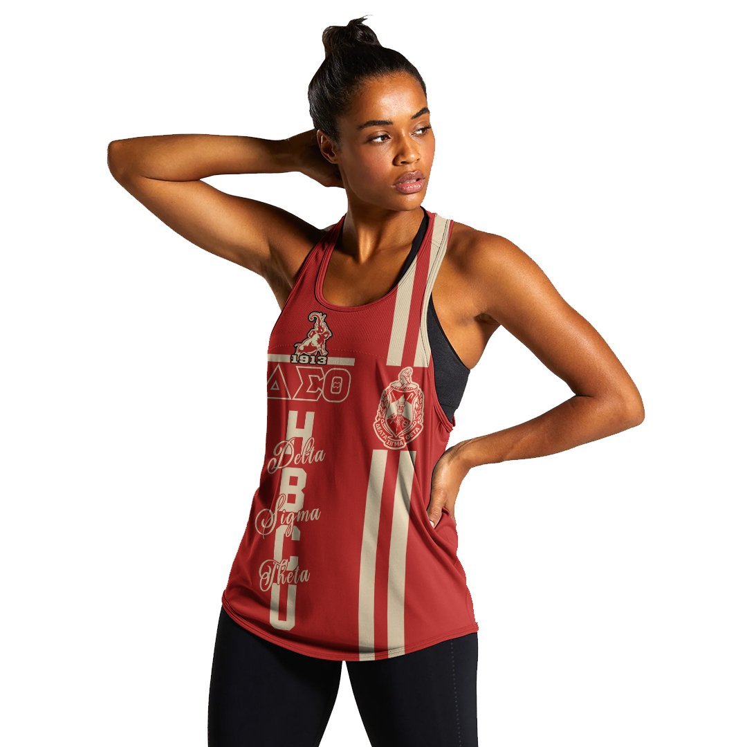 Wonderprint Tank Top Hbcu Delta Sigma Theta Elephant Racerback Tank