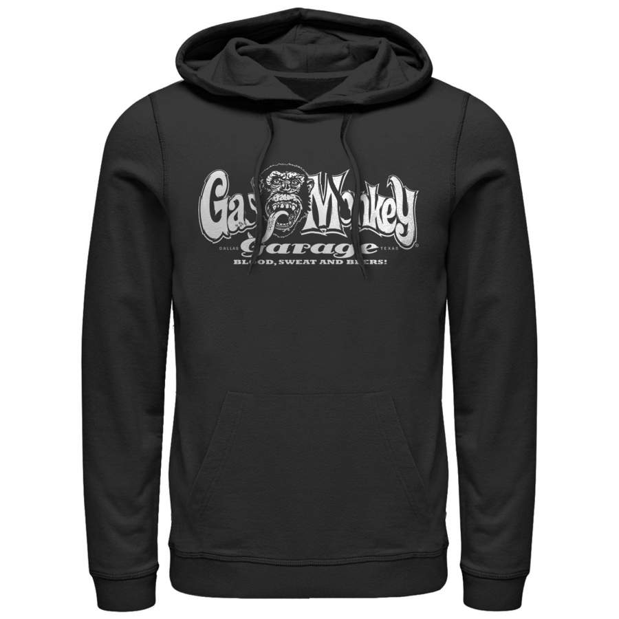 Gas Monkey Men’s Blood, Sweat, and Beers  Lightweight Hoodie Black