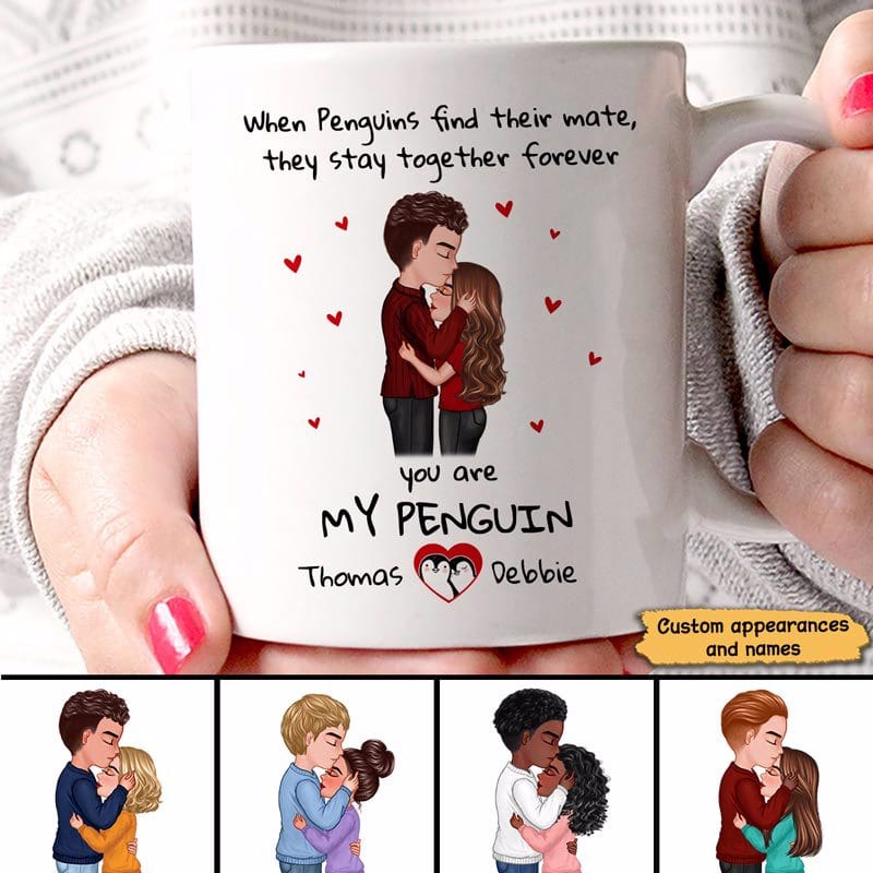 You Are My Penguin Kissing Couple Gift For Him For Her Personalized Mug