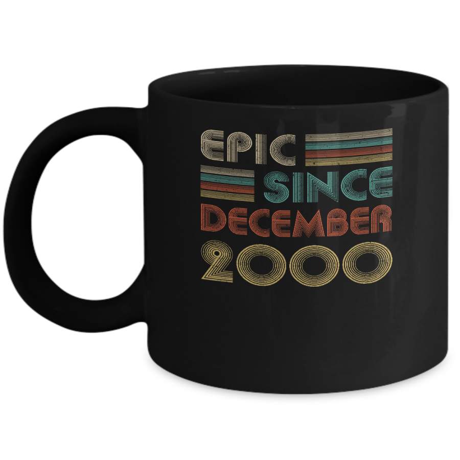 Epic Since December 2000 Vintage 20th Birthday Gifts Mug