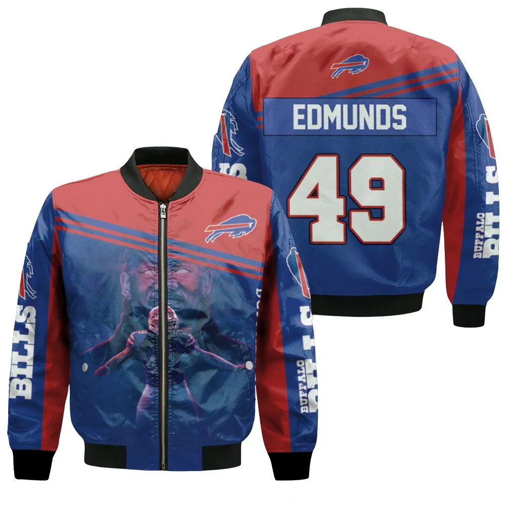 Tremaine Edmunds Buffalo Bills Great Player 2020 Season Jersey Bomber Jacket