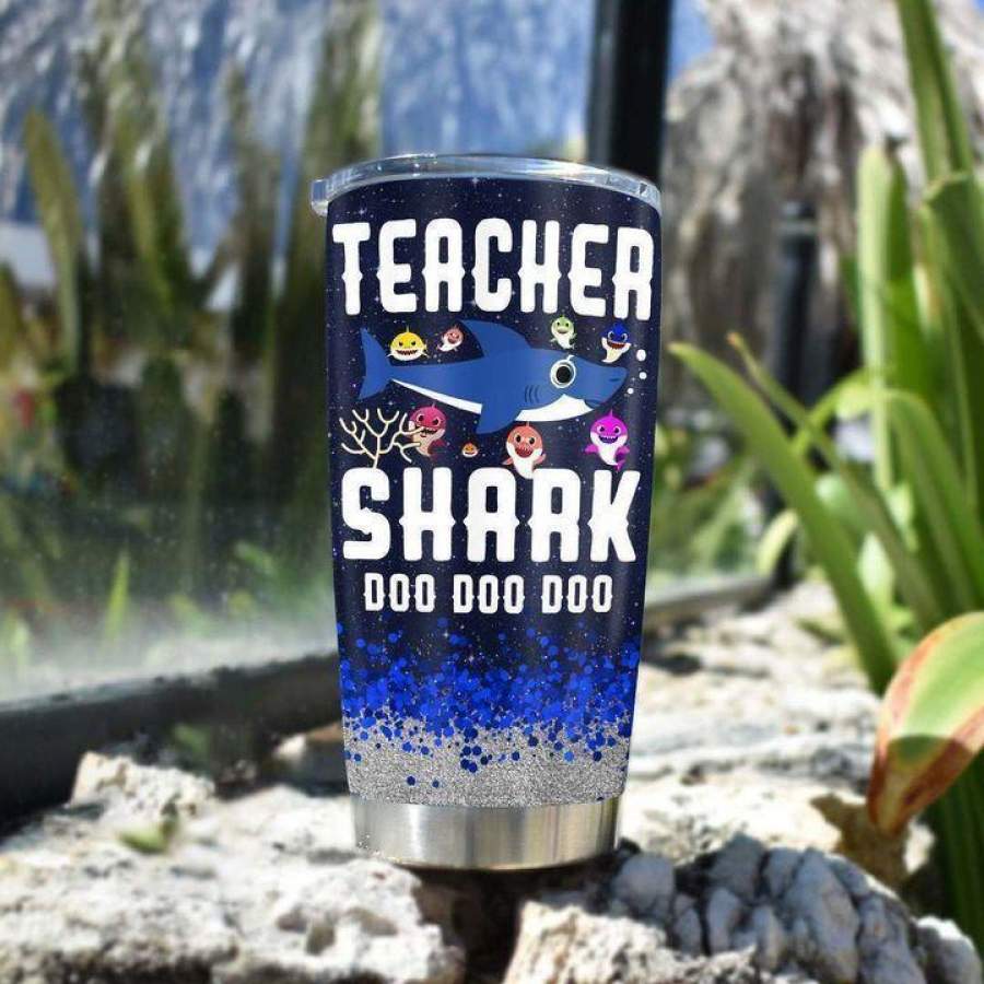 Teacher Shark Doo Doo Doo  Dhc170185Lt Insulated Stainless Steel Tumbler Cup