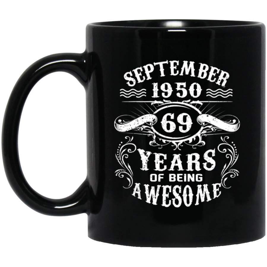 September 1950 Vintage Funny 69th Birthday Gift T Coffee Mug