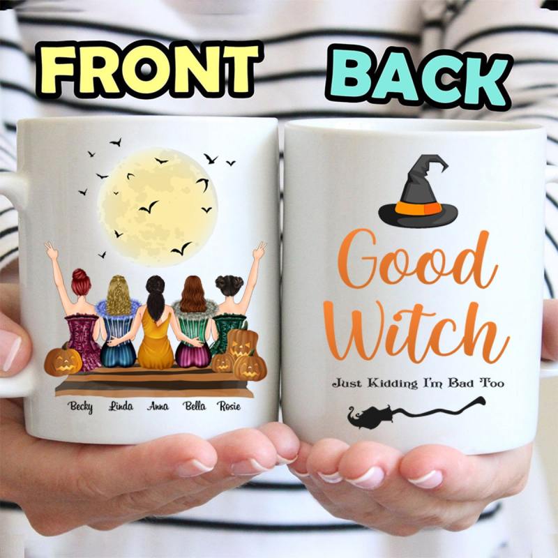 Personalized Halloween Occasion Costumes Mug, Custom Halloween Gift Idea For Best Friends