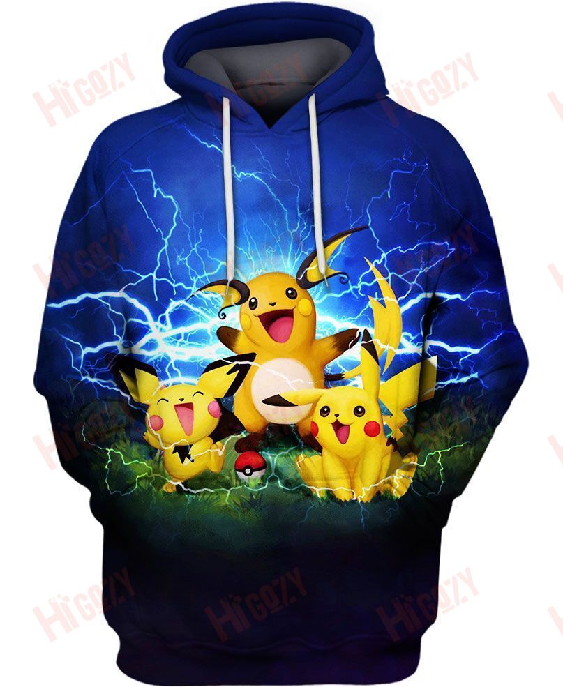 Pikachu Hoodie 3D, Pokemon Hoodie, Pokemon Hoodies Clothes Sale Custom Hoodies Oversized Hoodie, 3D Hoodies For Men, Women And Everyone
