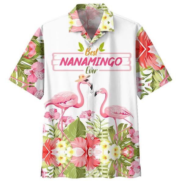 Best Nanamingo Ever Hawaiian Shirt, Short Hawaiian Shirt For Men, Hawaiian Shirt For Women, Aloha Shirt