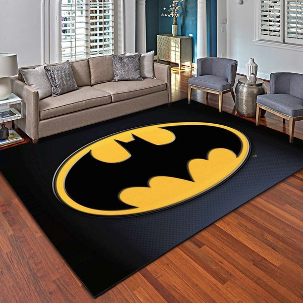 Dc Comics Batman Symbol Rug, Living Room Bedroom Carpet