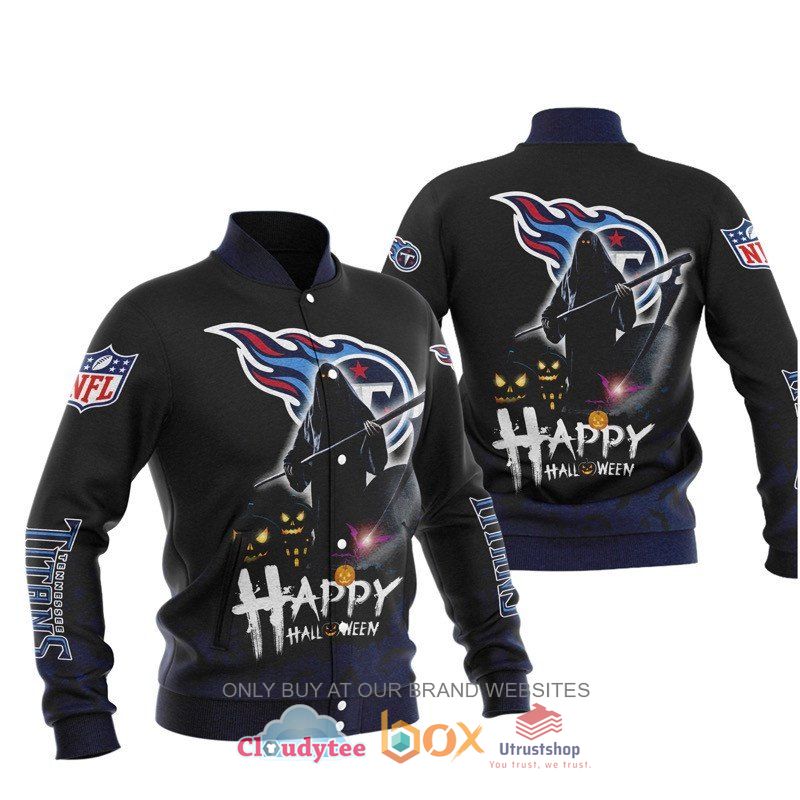 Tennessee Titans Happy Halloween Baseball Jacket