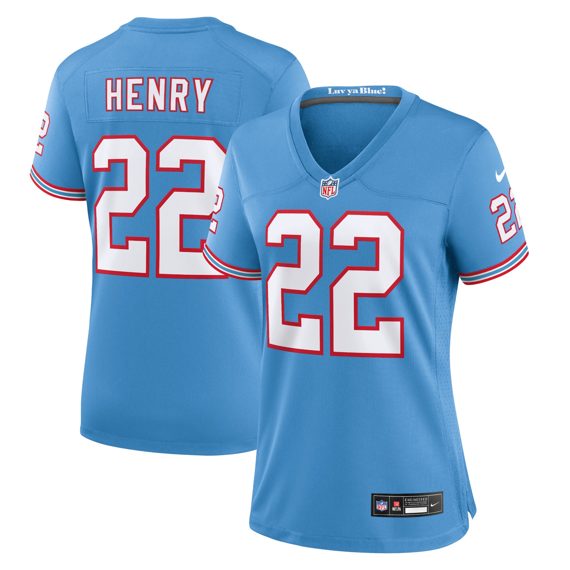 Women’s Tennessee Titans Derrick Henry Light Blue Player Jersey