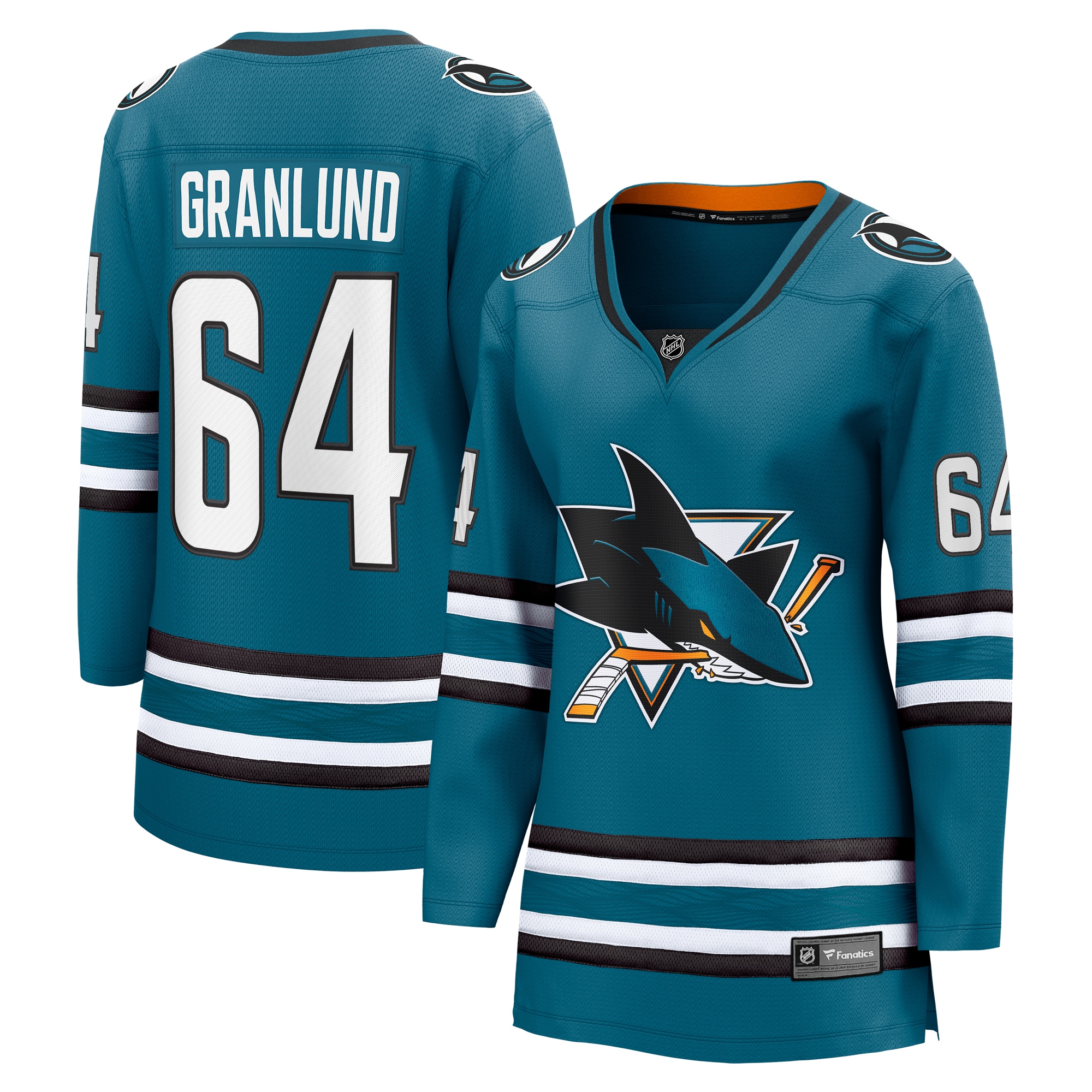 Women's San Jose Sharks Mikael Granlund Teal Home Breakaway Player Jersey