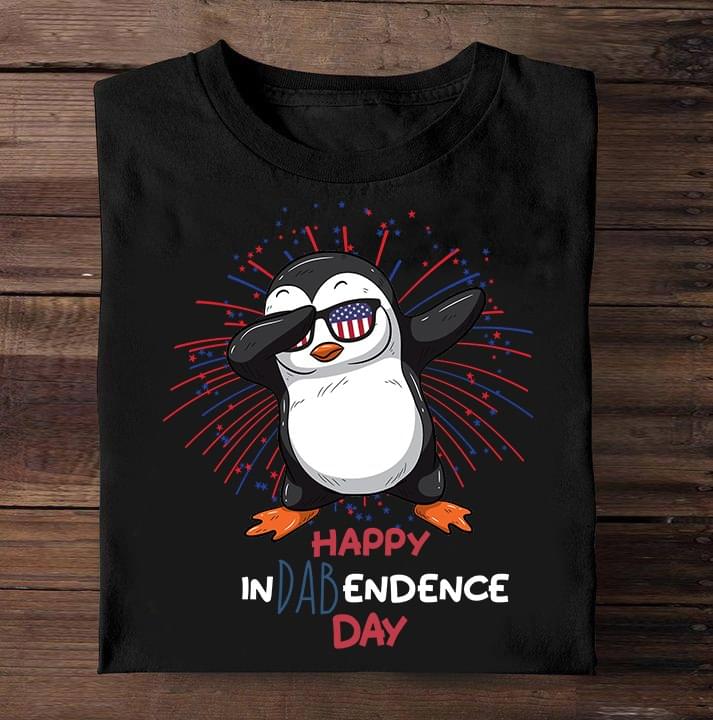 Penguin Happy Indabendence Day American Flag Graphic Unisex T Shirt, Sweatshirt, Hoodie Size S – 5XL