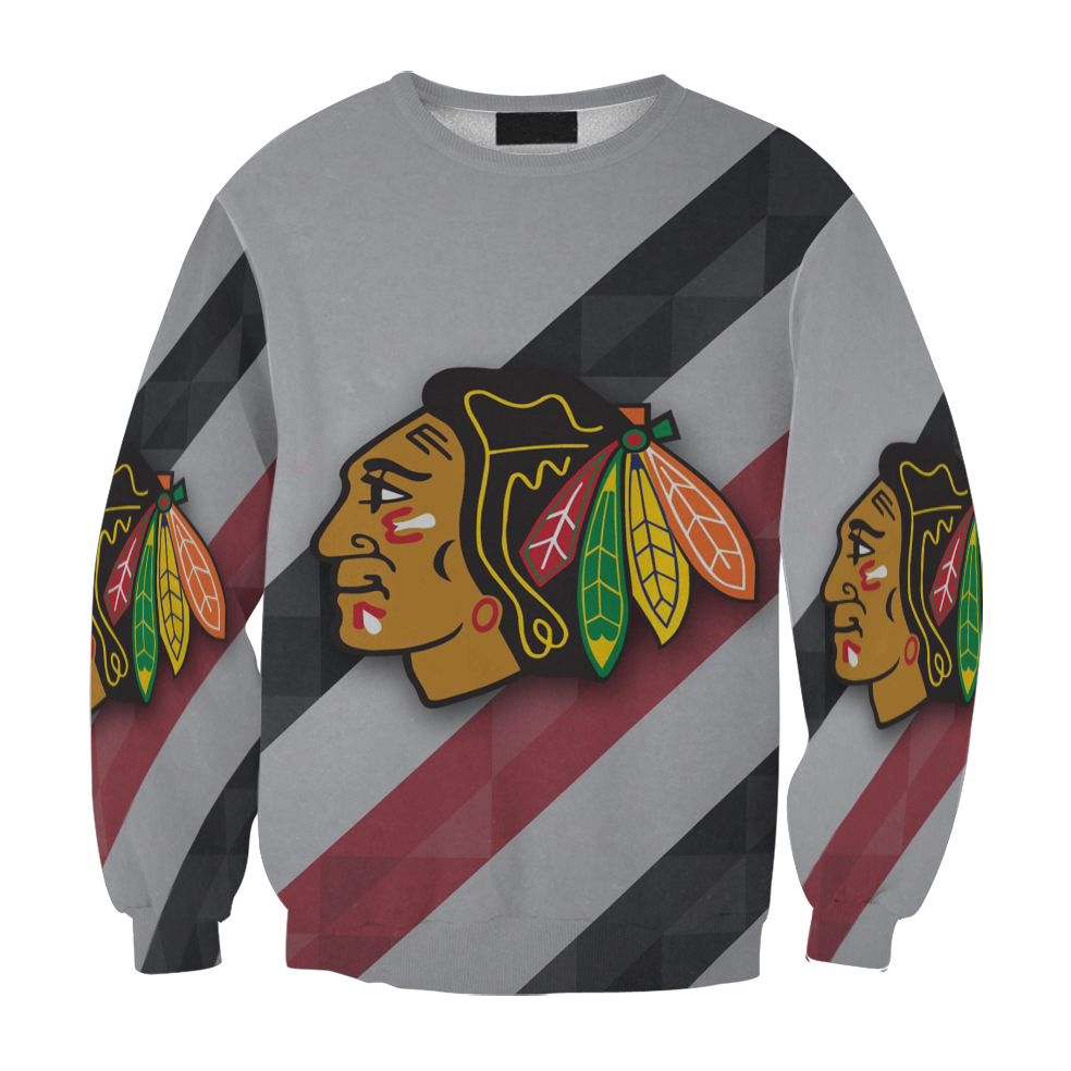 Chicago Blackhawks Emblem Texture13 Gift For Fan 3D Full Printing Sweatshirt