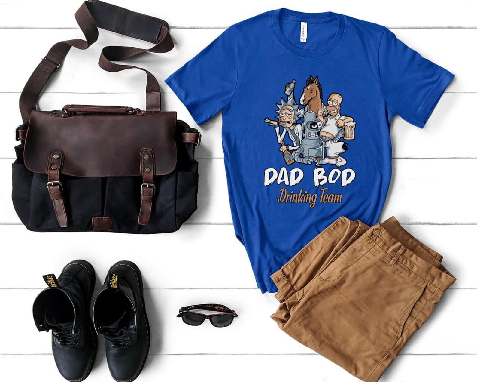 Dad Bod Drinking Team T-Shirt Father T Cute Shirt Father Beer Drinker T-Shirt Unisex Tee 0107