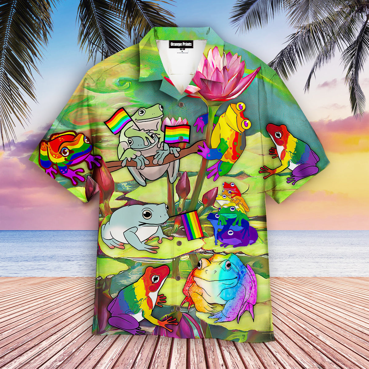 Lgbt Happy Frog Pride Month Aloha Hawaii Shirts For Men Women Ha13097