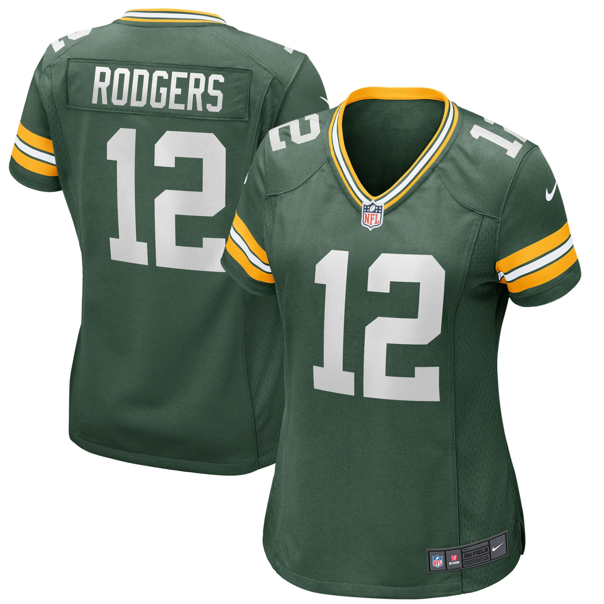 Aaron Rodgers Green Bay Packers Womens Player Jersey Green NFL