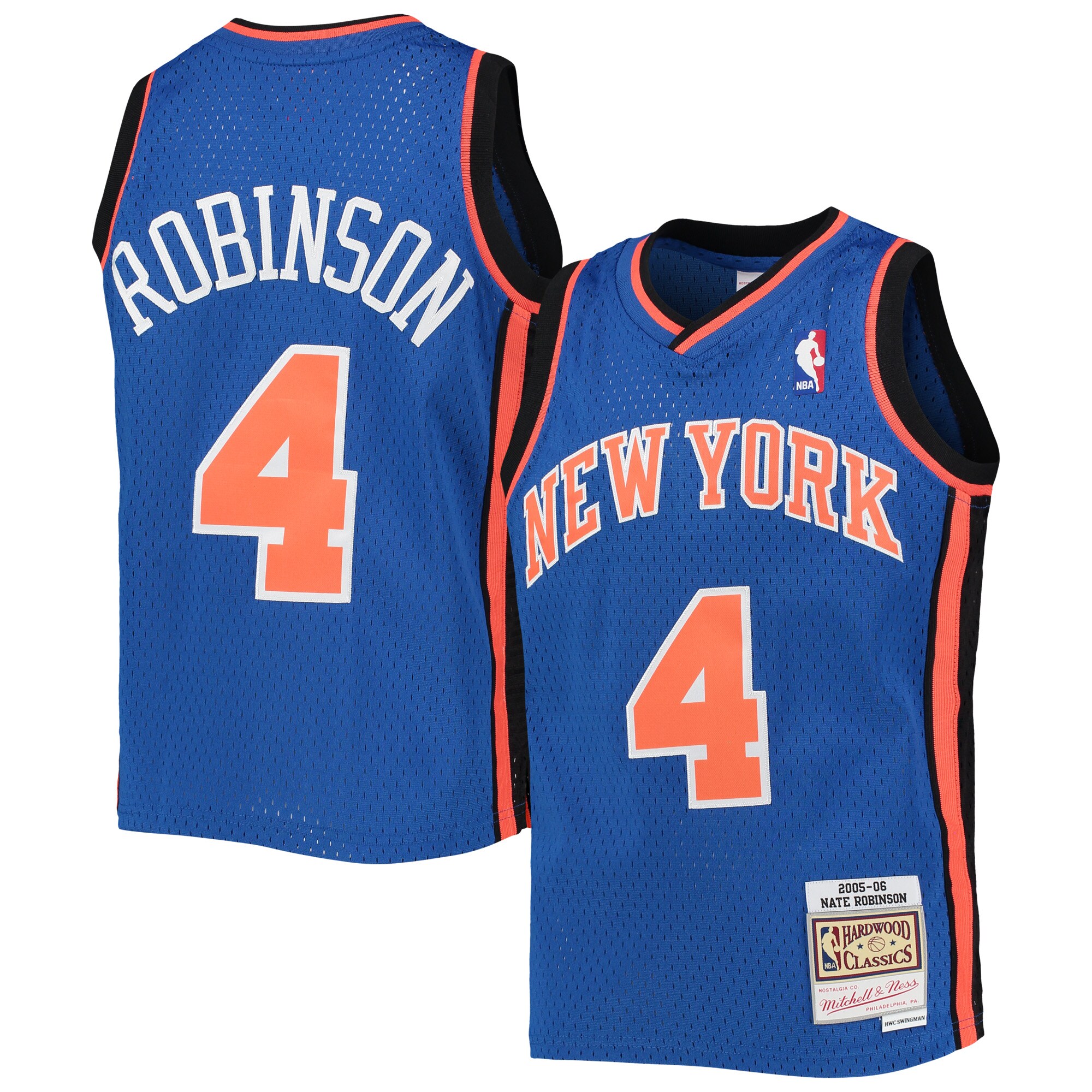 Nate Robinson New York Knicks Mitchell & Ness Youth 2005/06 Hardwood Classics Swingman Jersey – Blue