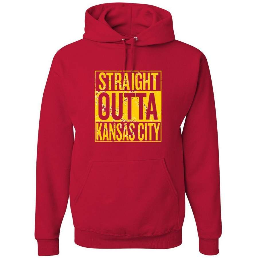 Straight Outta Kansas City KC Fan Pride | Fantasy Football Sports Hoodie Sweatshirt