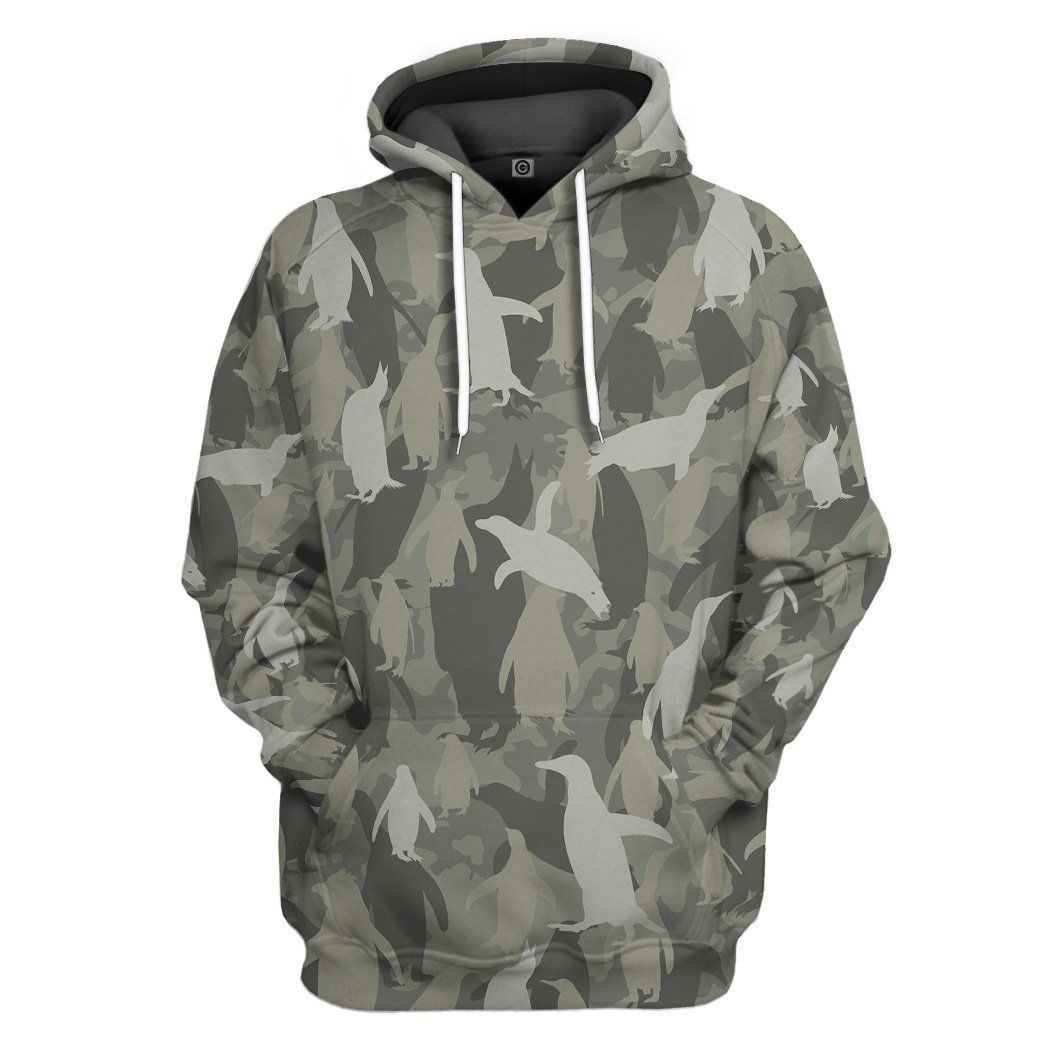 Casespring 3D Penguins Camo Custom Tshirt Hoodie Apparel