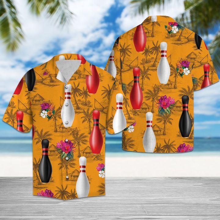 Bowling Tropical Flowers Aloha Hawaii Shirts For Men Women Ha46923