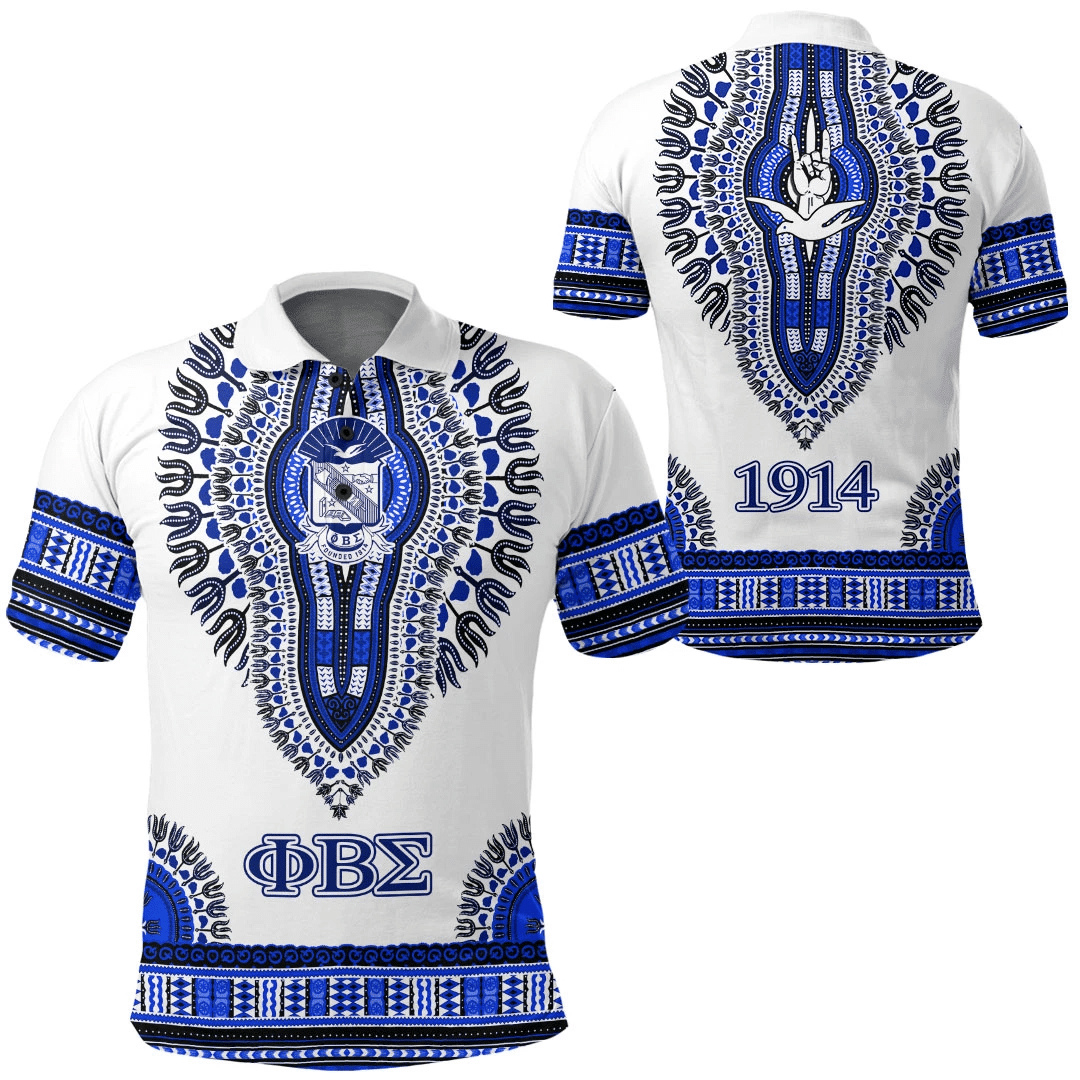 Wonderprint Polo Shirt Phi Beta Sigma Dashiki Polo Shirts Lt10