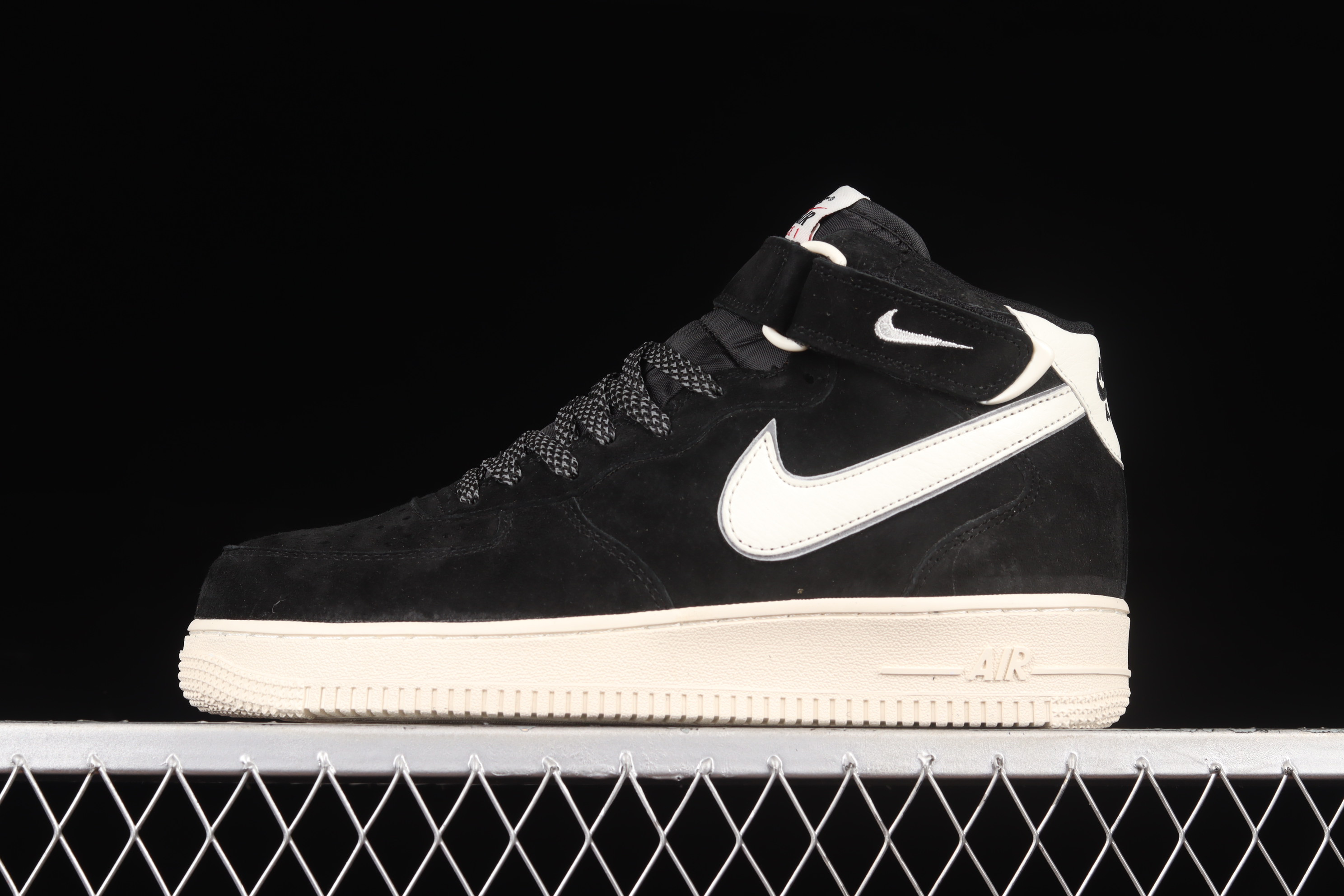 Nike Air Force 1 Mid Black Shoes Sneakers SNK968834439