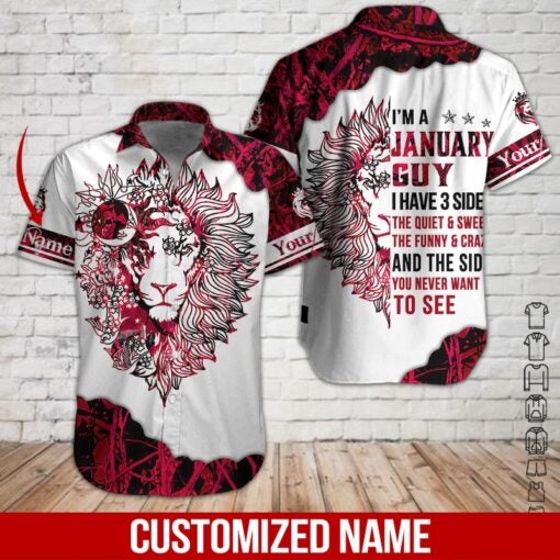 January Guy Custom Name Aloha Hawaii Shirts For Men Women Ha80331