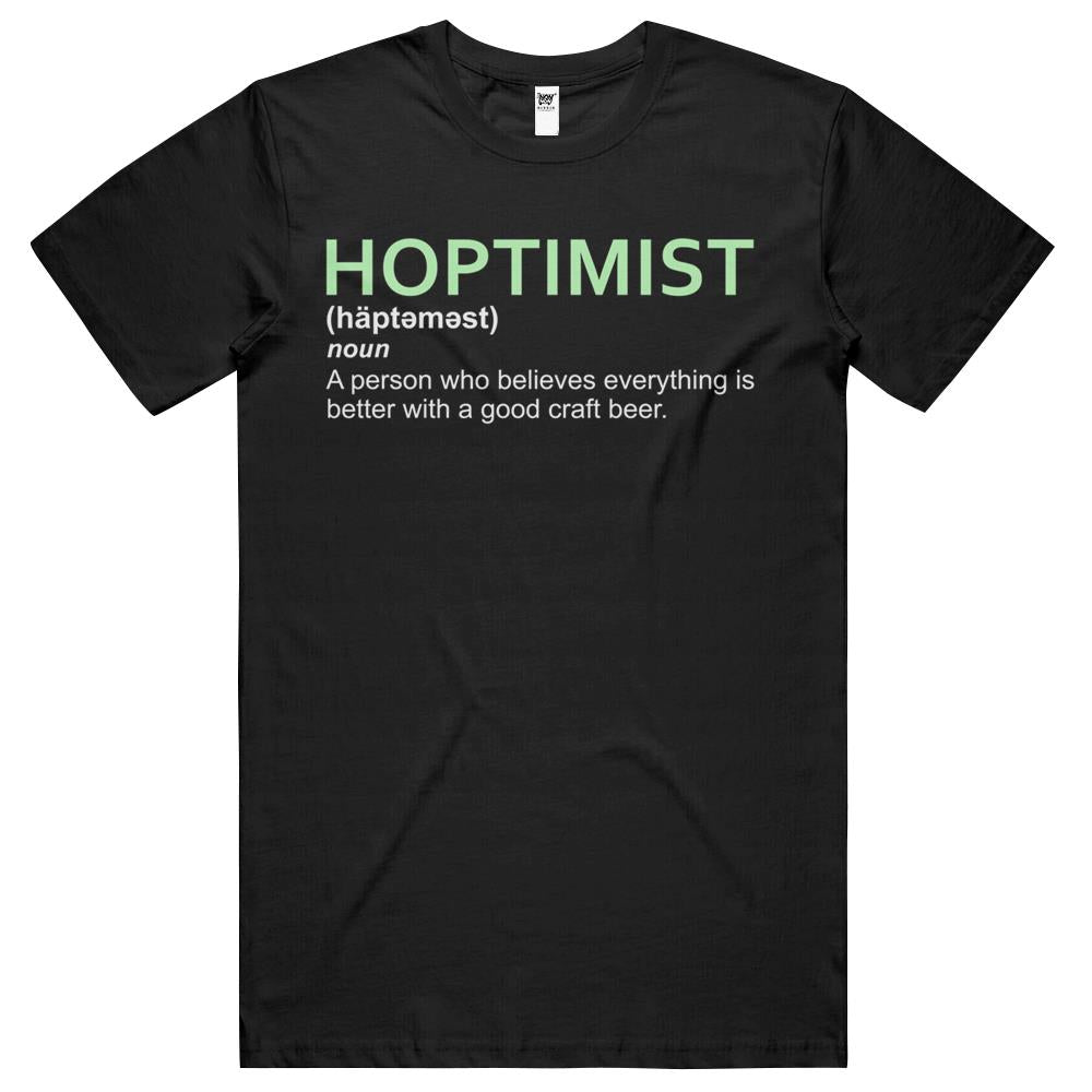 Hoptimist Design For Craft Beer Lovers T Shirts