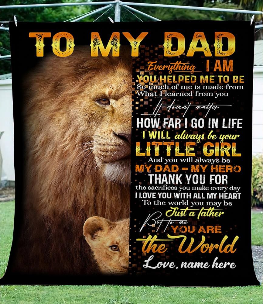 Check out this awesome Custom Blanket To my Dad I love you unique thoughtful gifts ideas for fathers