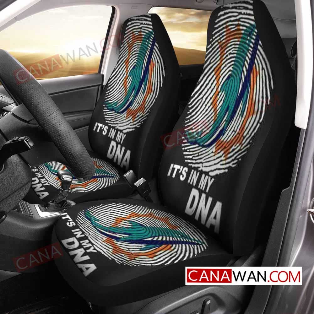 Miami Dolphins Style092 3D Customized Personalized Car Seat Cover