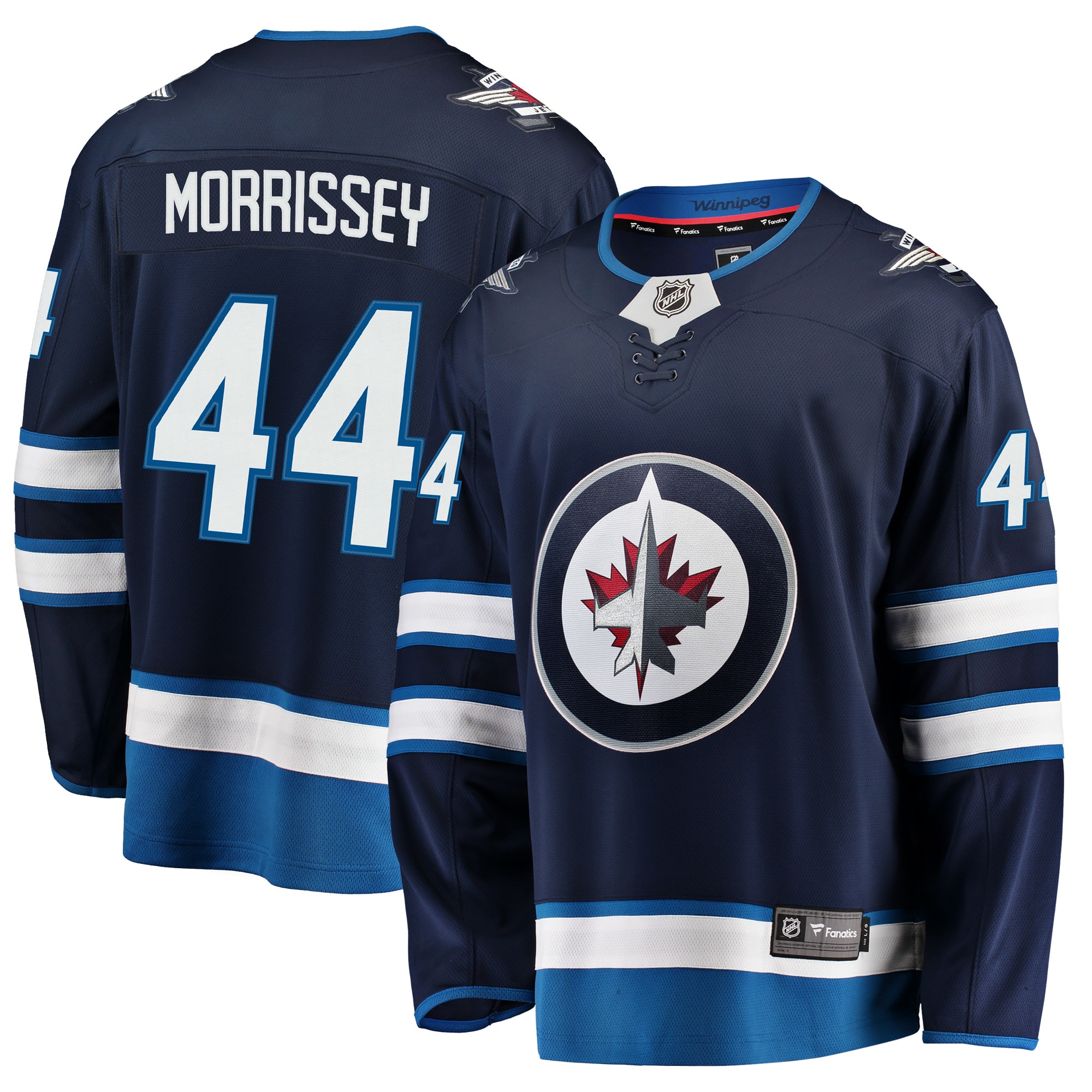 Men's Winnipeg Jets Josh Morrissey Navy Breakaway Jersey