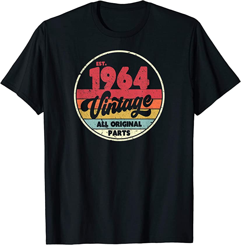 1964 Vintage Shirt, Birthday Gift Tee. Retro Style T-Shirt