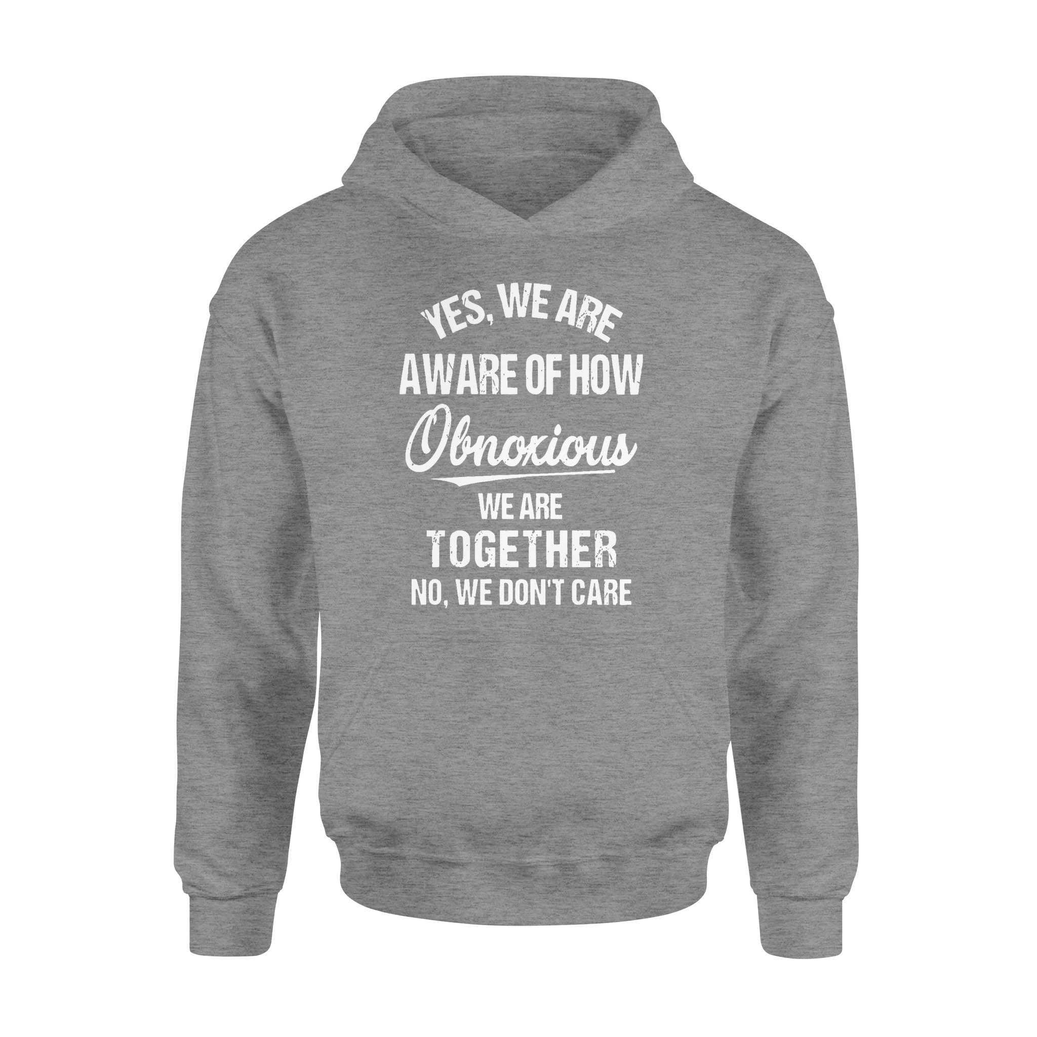 Yes We Are Aware Of How Obnoxious We Are Together No We Dont Care 1 – Premium Hoodie