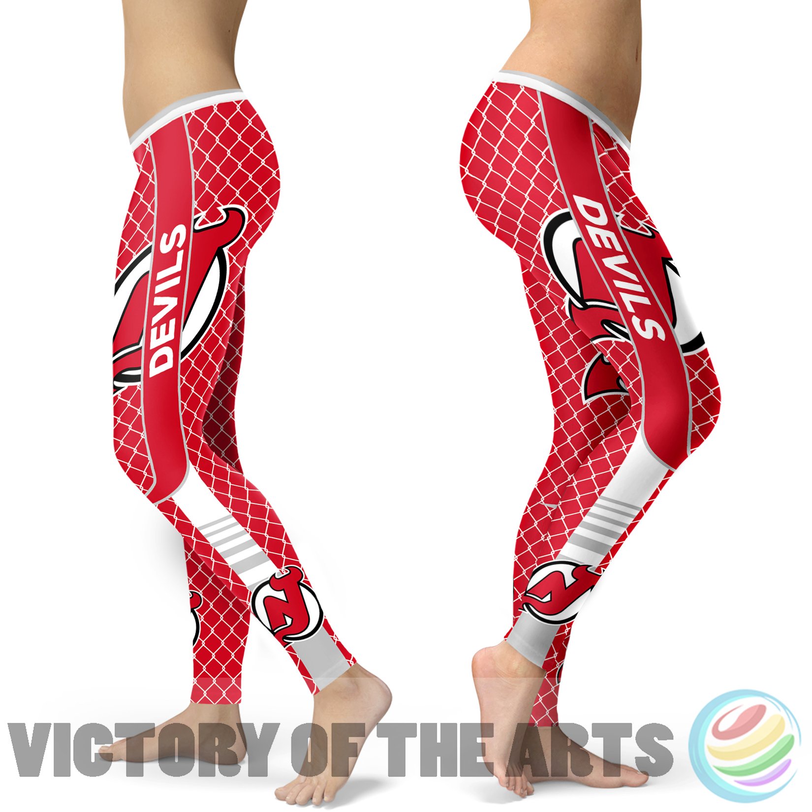 Amazing Line Circle Stylish Fashion New Jersey Devils Leggings