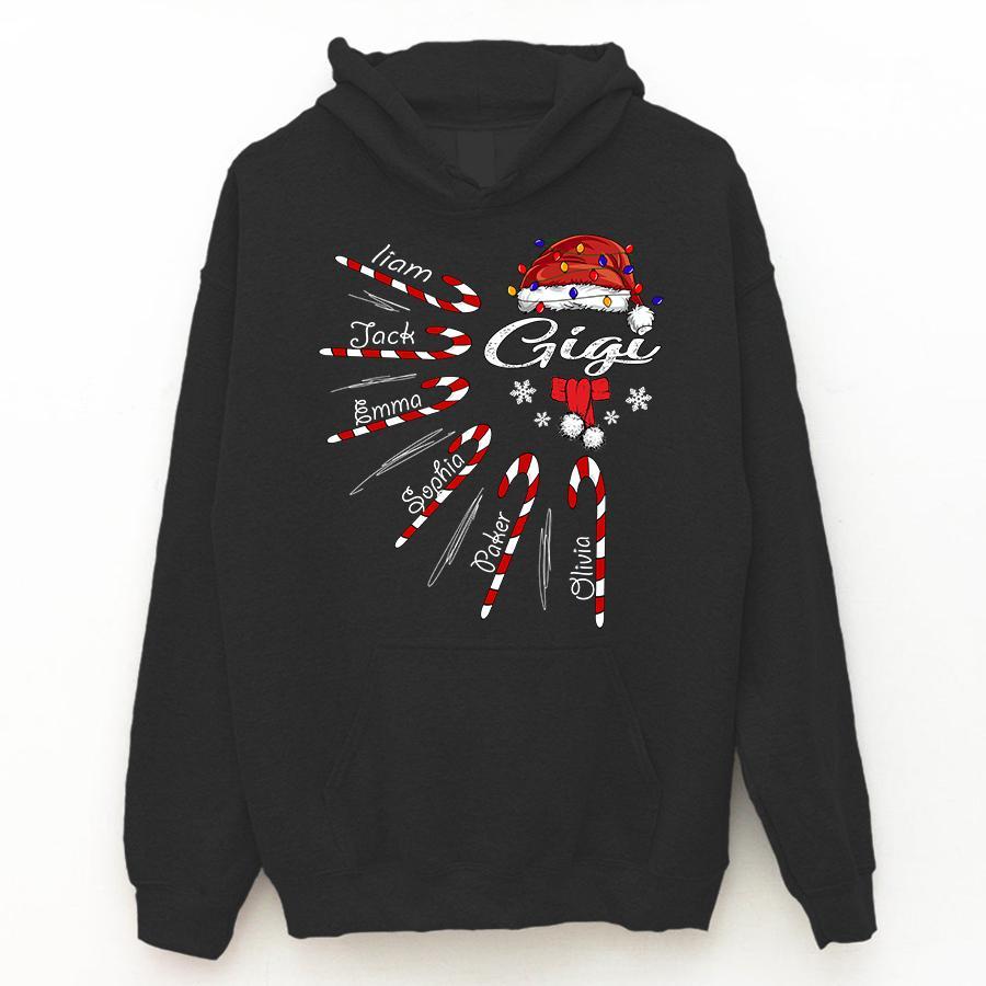 Personalized Hoodie Gigi – Candy Christmas Gift Unisex T-shirt Hoodie Plus Size S-5xl