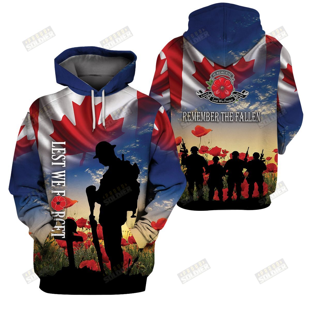 3D Apparel “Canada Veterans – Lest We Forget” X9