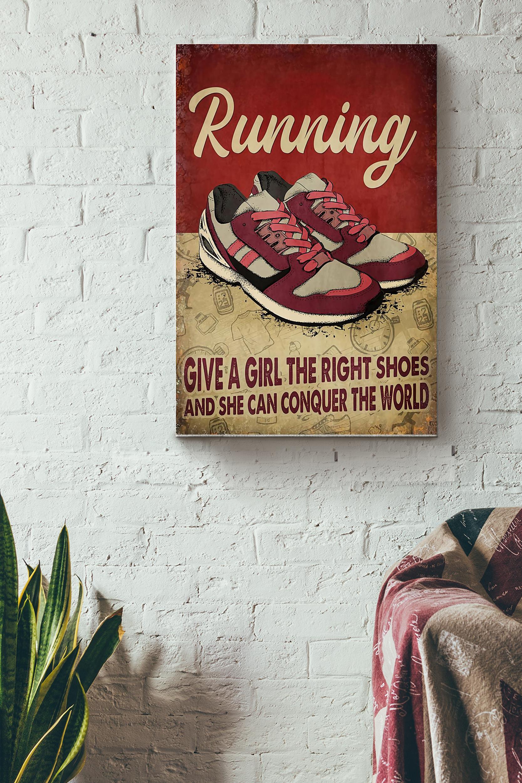 Running - Give A Girl The Right Shoes_0Wsn0Lqf Wrapped Canvas