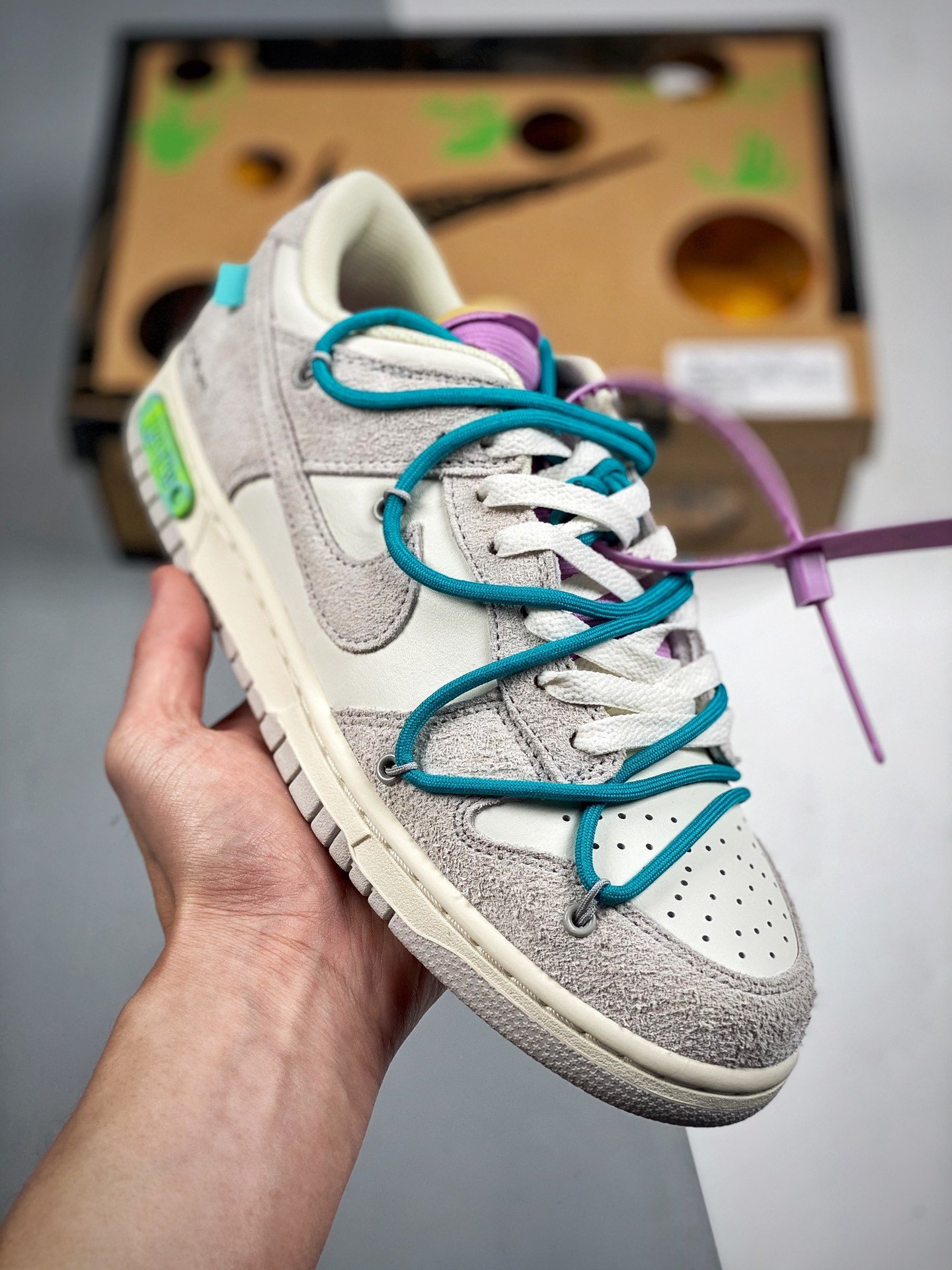 Off-White x Nike Dunk Low 36 of 50 SailNeutral GreyEnergy 5338939