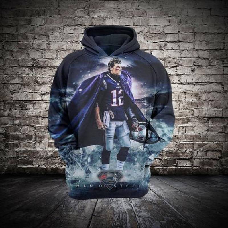 New England Patriots Tom Brady Hoodie 3D Style5994 All Over Printed