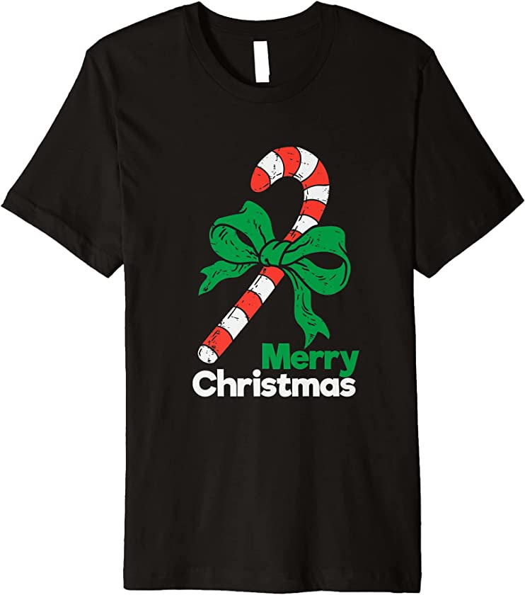 Merry Christmas Candy Canes Premium T-Shirt