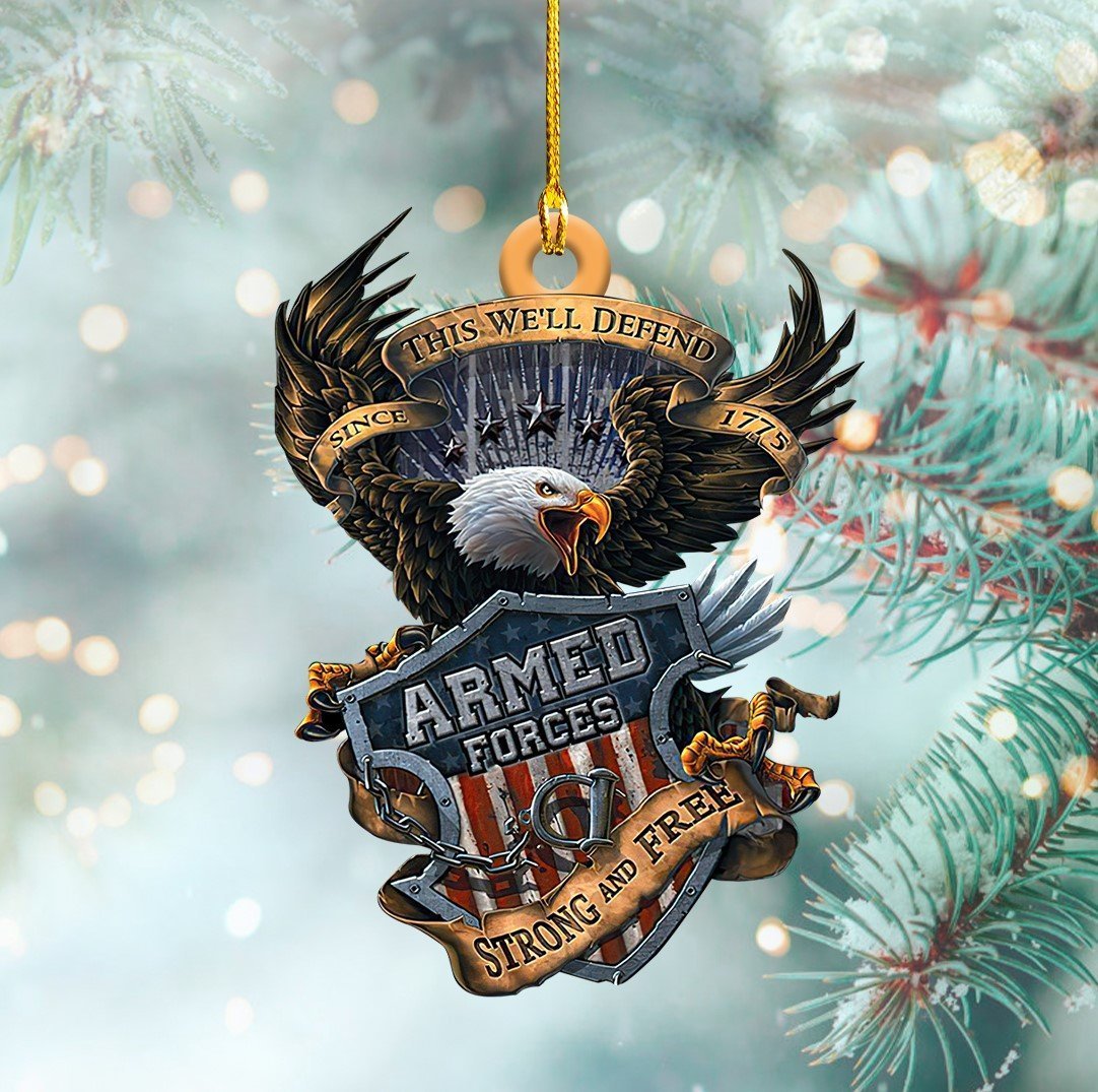 Us Armed Forces Christmas Tree Hanging Ornament 21102106.Chc